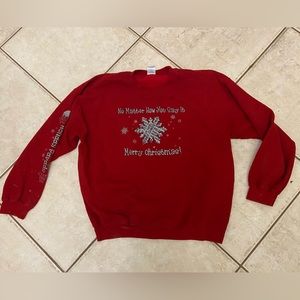 like new christmas holiday red Sweatshirt